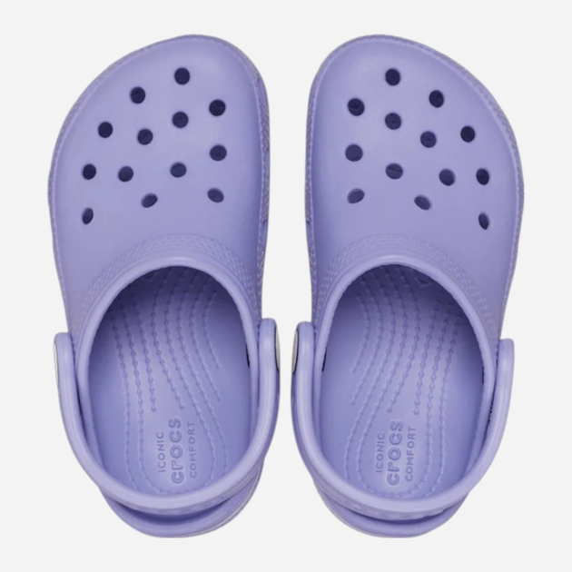 Дитячі крокси-сабо для дівчинки Crocs Classic Kids Clog T 206990-5BN 27-28 (C10) Фіолетові (198445102738) - зображення 4
