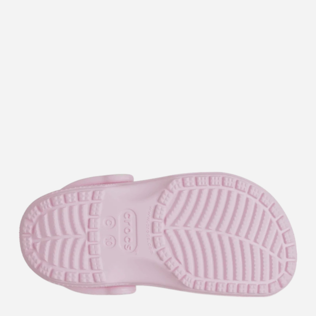 Дитячі крокси-сабо для дівчинки Crocs Classic Kids Clog T 206990-6ZW 24-25 (C8) Блідо-рожеві (198445102929) - зображення 6