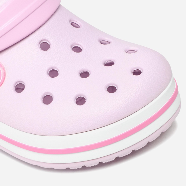 Chodaki dziecięce dla dziewczynki Crocs Crocband Kids Clog 207006-6GD 32-33 (J13) Jasnoróżowe (191448740143) - obraz 8