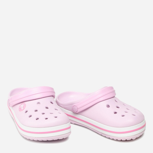Дитячі крокси-сабо для дівчинки Crocs Crocband Kids Clog 207006-6GD 36-37 (J46) Світло-рожеві (191448740174) - зображення 5