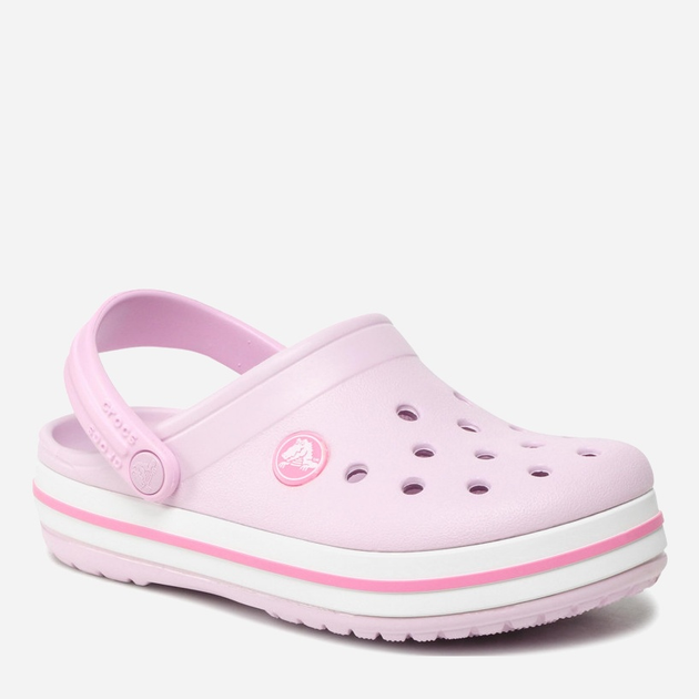 Дитячі крокси-сабо для дівчинки Crocs Crocband Kids Clog 207006-6GD 38-39 (J68) Світло-рожеві (191448740198) - зображення 3