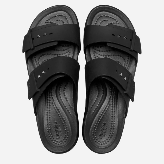 Жіночі шльопанці для пляжу Crocs Brooklyn Low Wedge Sandal W 207431-001 36-37 (W6) Чорні (191448919303) - зображення 5