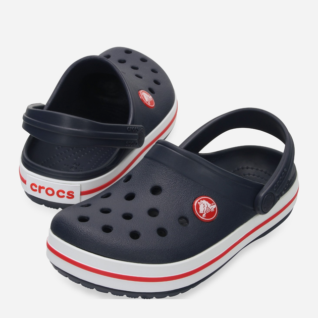 Дитячі крокси-сабо для хлопчика Crocs Crocband Kids Clog 207006-485 29-30 Темно-сині (191448739406) - зображення 3