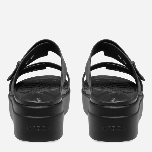 Жіночі шльопанці для пляжу Crocs Brooklyn Low Wedge Sandal W 207431-001 41-42 (W10) Чорні (191448919266) - зображення 4