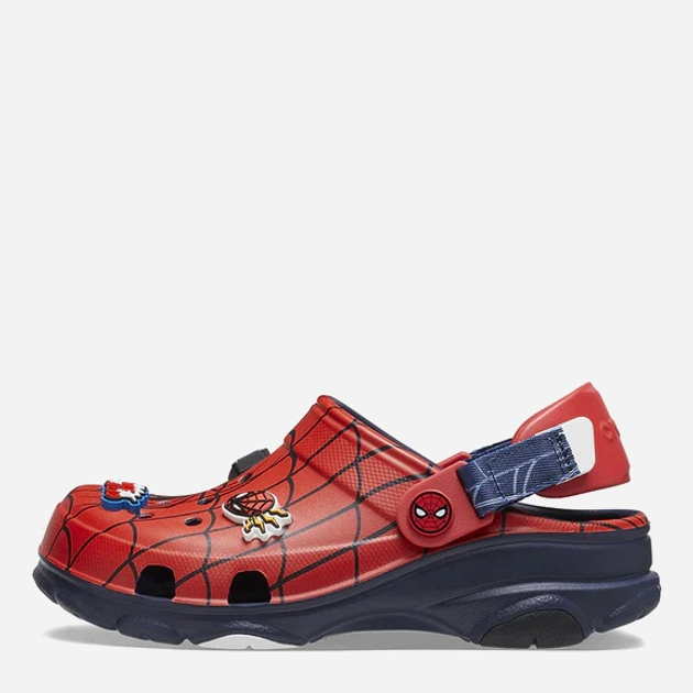 Chodaki chłopięce Crocs Team Spiderman All Terain Kids Clog 208786-410 29-30 (C12) Czerwony/Granatowy (196265386949) - obraz 3