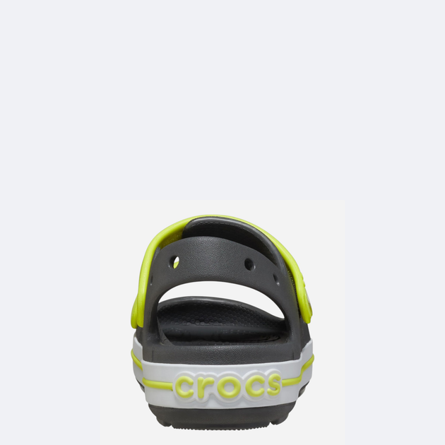 Дитячі сандалії для хлопчика Crocs Crocband Cruiser Sandal Kids 209423-1NJ 29-30 (C12) Сірий/Салатовий (196265658053) - зображення 5