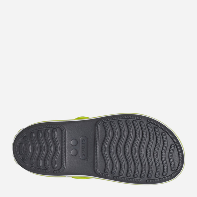 Підліткові сандалії для хлопчика Crocs Crocband Cruiser Sandal Kids 209423-1NJ 34-35 (J35) Сірий/Салатовий (196265658091) - зображення 6