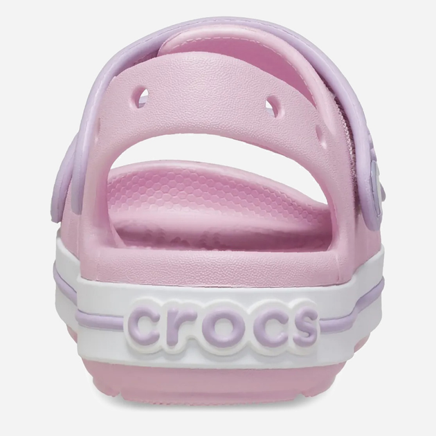 Sandały dziecięce dla dziewczynki Crocs Crocband Cruiser Sandal Kids 209423-84I 33-34 (J24) Różowe (196265603770) - obraz 4