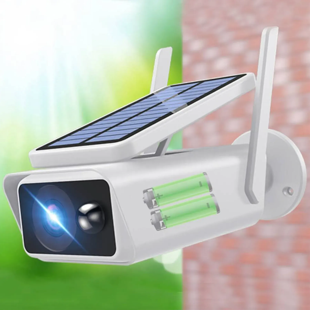 Вулична камера відеоспостереження 3Mp із сонячною панеллю WiFi Smart Camera SOLAR (L) - Фото 2 Вулична камера відеоспостереження 3Mp із сонячною панеллю WiFi Smart Camera SOLAR (L) - зображення 2