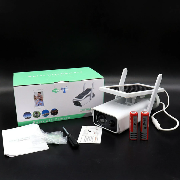 Вулична камера відеоспостереження 3Mp із сонячною панеллю WiFi Smart Camera SOLAR (L) - Фото 10 Вулична камера відеоспостереження 3Mp із сонячною панеллю WiFi Smart Camera SOLAR (L) - зображення 10