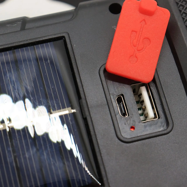 Ліхтар кемпінговий з солнечною панеллю та PowerBank, 2400mAh, USB, Hurry Bolt HB-R1678 (L) - зображення 3