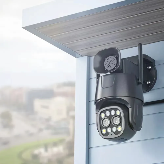Вулична IP камера відеоспостереження 8Мп з WiFi, 4K з нічним баченням (L) - Фото 4 Вулична IP камера відеоспостереження 8Мп з WiFi, 4K з нічним баченням (L) - изображение 4