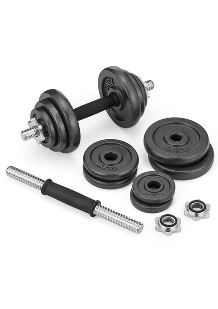 Набор гантелей Gymtek чугунных 2х10 кг (20 кг) в кейсе. Разборные, для дома, спортзала, силовых тренировок - изображение 3