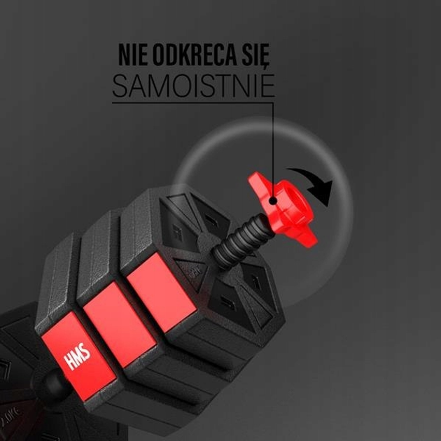 Zestaw sztanga i sztangielki HMS SGC20 20 kg Kompozyt (17-57-030) - obraz 6
