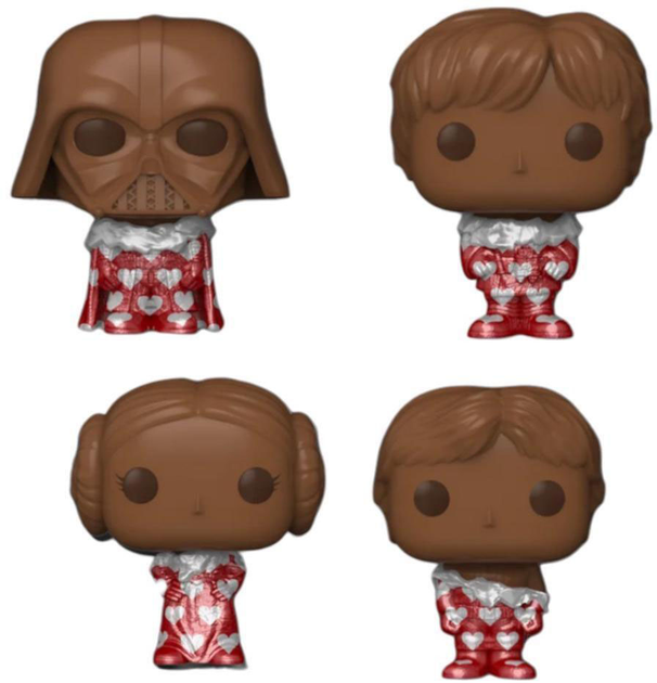 Zestaw breloków Funko Pop Pocket Star Wars Valentines Box Chocolate 4 szt 76226 (889698762267) - obraz 3