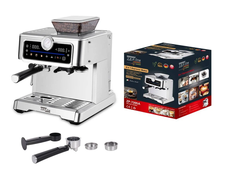 Кофеварка и кофемолка 2в1 Zepline ZP-7305A 3000Вт 500Вт 300г