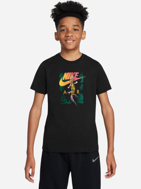 Підліткова футболка для хлопчика Nike Sportswear FZ5158-010 L (147-158 см) Чорна (197598765753) - зображення 1