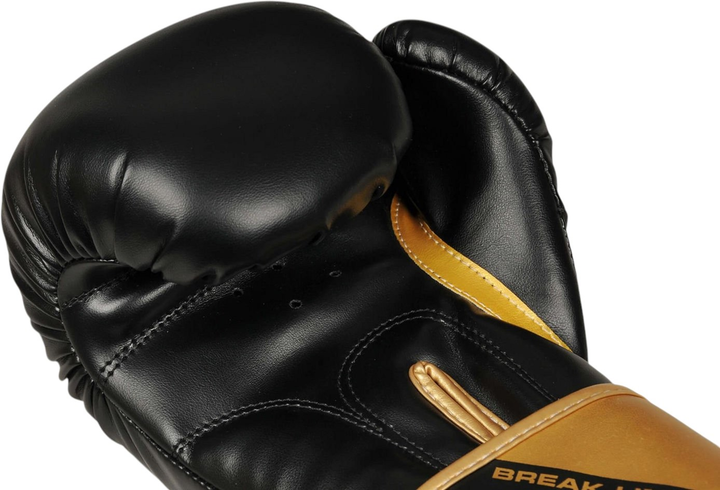 Боксерські рукавички Bushido B-2v10 розмір 16 oz Black/Gold (5904639191267) - зображення 4