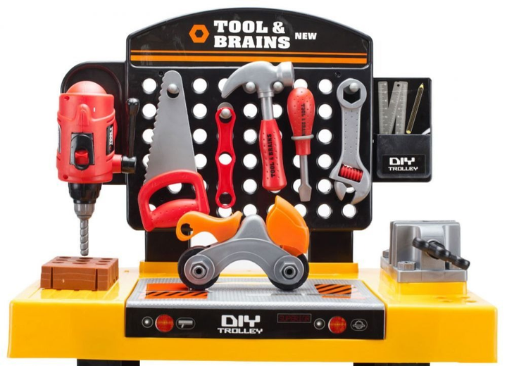Zestaw do zabawy EcoToys Duży warsztat majsterkowicz "Tool & Brains" HC121811 (WS-5606) (5903089065524) - obraz 5