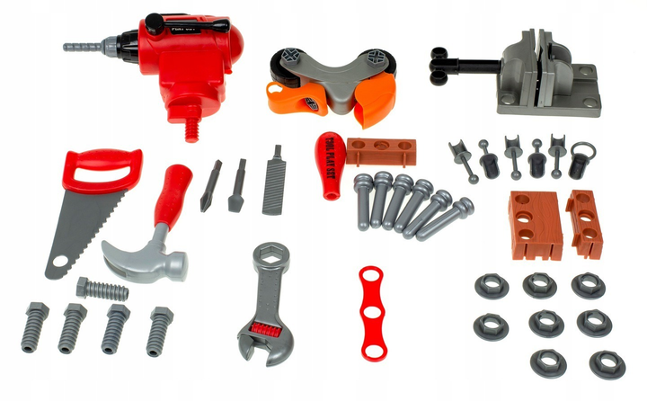 Zestaw do zabawy EcoToys Duży warsztat majsterkowicz "Tool & Brains" HC121811 (WS-5606) (5903089065524) - obraz 4