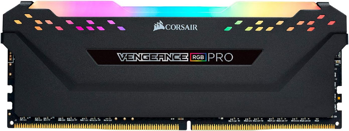 Оперативна пам'ять Corsair DDR4-2933 16384MB PC4-23400 (Kit of 2x8192) Vengeance RGB PRO Black (CMW16GX4M2Z2933C16) - зображення 2