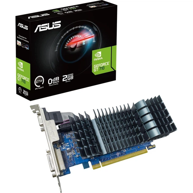 Видеокарта ASUS GT 710 2GB Evo (GT710-SL-2GD5-BRK-EVO) (GDDR5, 64 bit, PCI-E 2.0 x16) - Фото 4 Видеокарта ASUS GT 710 2GB Evo (GT710-SL-2GD5-BRK-EVO) (GDDR5, 64 bit, PCI-E 2.0 x16) - изображение 4