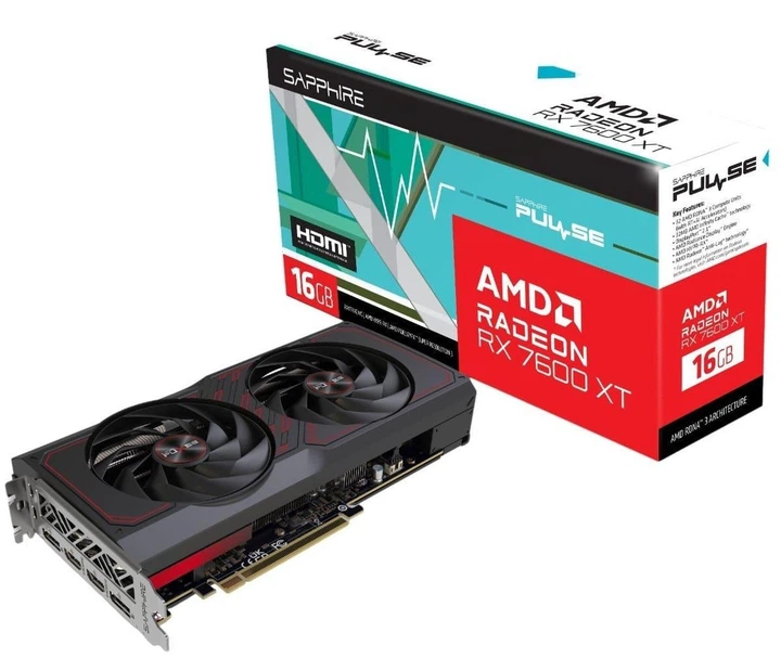 Видеокарта Sapphire AMD Radeon RX 7600 XT 16GB PULSE GAMING OC (11339-04-20G) (GDDR6, 128 bit, PCI-E v4.0) Б/у - изображение 6