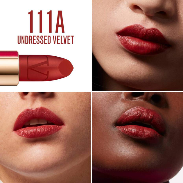 Wymienny wkład do szminki matowej Valentino Rosso Valentino 111A Undressed Velvet 3.4 g (3614273232326) - obraz 3