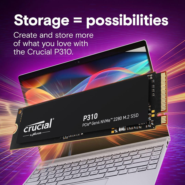 Накопичувач SSD Crucial m.2 NVMe P310 1TB 2230