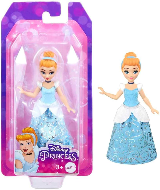 Лялька Mattel Disney Princess Попелюшка 9 см HLW73 (194735120888) - зображення 7