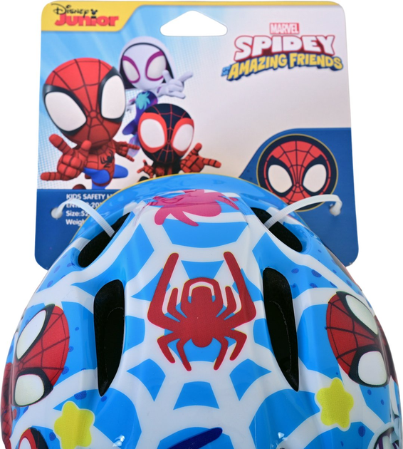 Kask dla dzieci Volare Spidey 52-56 cm 1034 (8715347010347) - obraz 7