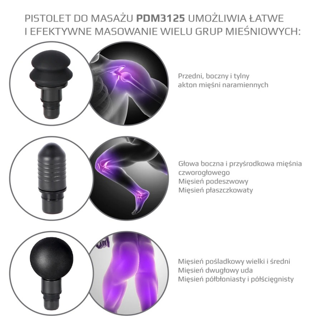 Масажер HMS black PDM3125H (5907695509076) - зображення 13
