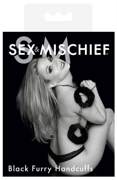 Меховые наручники Furry Handcuffs цвет черный (16028005000000000) - изображение 3