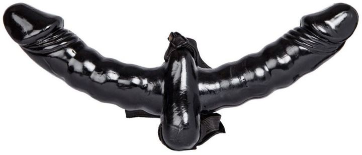 Подвійний страпон Fetish Fantasy Series Vibrating Double Delight Strap-On (15634000000000000) - зображення 13