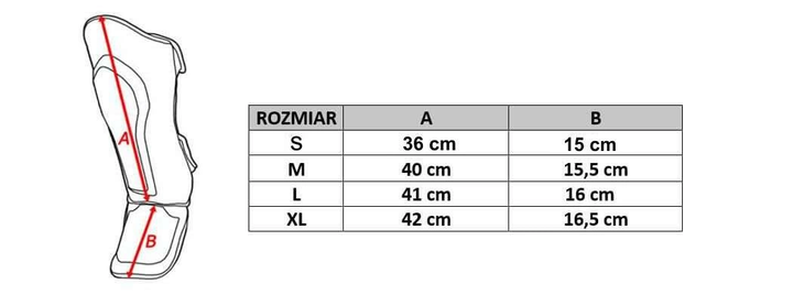 Ochraniacze piszczele i stopy Bushido SP-10v1 L Black/Red (5902539014129) - obraz 8