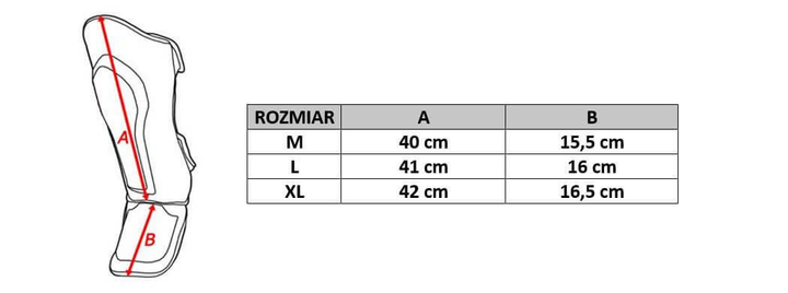 Ochraniacze piszczele i stopy Bushido SP-10v2 XL Black/Red (5902539014525) - obraz 6