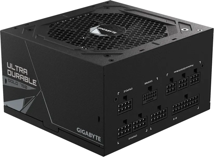 Блок живлення 750Вт GigaByte UD750GM (ATX 3.0, 80 PLUS Gold, 120мм semi-passive, fully modular) - Фото 1 Блок живлення 750Вт GigaByte UD750GM (ATX 3.0, 80 PLUS Gold, 120мм semi-passive, fully modular) - зображення 1