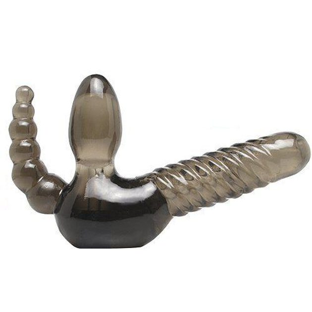 Тройной страпон Strapless Strap-On with Anal Stimulator (08243000000000000) - изображение 3