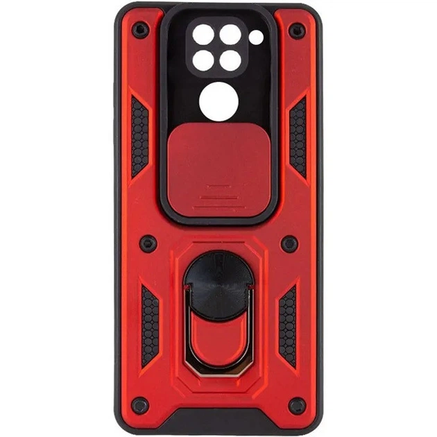Чехол Fiji Camera Defence для Xiaomi Redmi Note 9 бампер с защитой камеры Red - Фото 1 Чехол Fiji Camera Defence для Xiaomi Redmi Note 9 бампер с защитой камеры Red - изображение 1