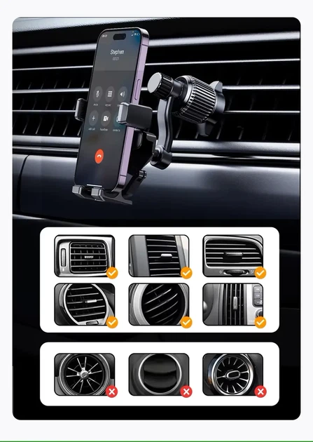 Автомобильный держатель Ugreen Car Holder LP671 для мобильного телефона, надежный гравитационный крепление - Фото 3 Автомобильный держатель Ugreen Car Holder LP671 для мобильного телефона, надежный гравитационный крепление - изображение 3