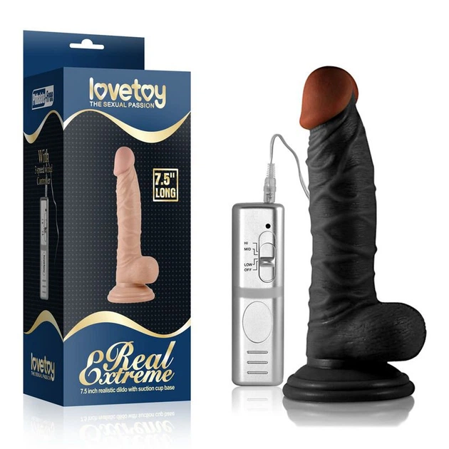 Вибратор Lovetoy Real Extreme 7,5 inch цвет черный (16875005000000000) - изображение 2