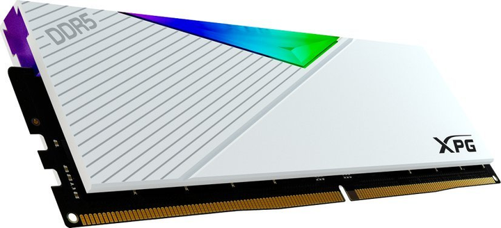 Pamięć RAM ADATA DDR5-7200 32768MB PC5-57600 (Kit of 2x16384) Lancer RGB White (AX5U7200C3416G-DCLARWH) - obraz 4
