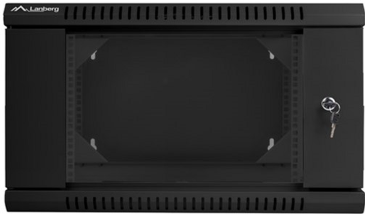 Szafa wisząca serwerowa Lanberg 19" 6U 600x600 Black (WF02-6606-10B) - obraz 4