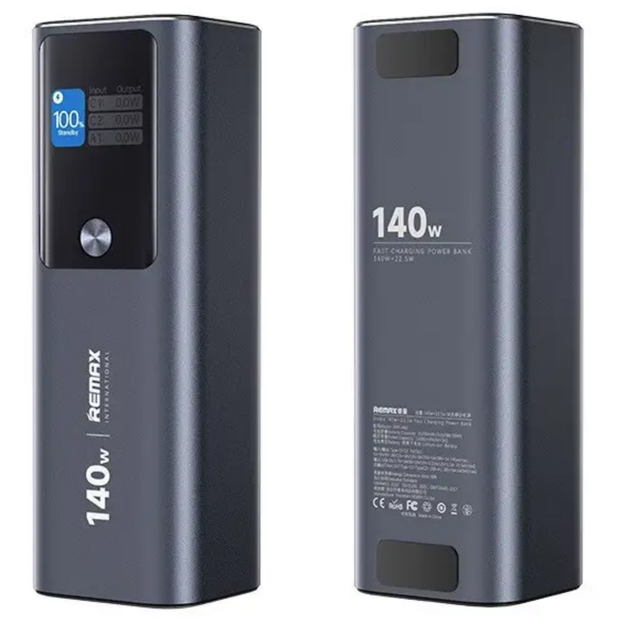 Повербанк Remax RPP-662 25200mAh 140W швидка зарядка 1USB/2Type-C Синій - Фото 3 Повербанк Remax RPP-662 25200mAh 140W швидка зарядка 1USB/2Type-C Синій - зображення 3
