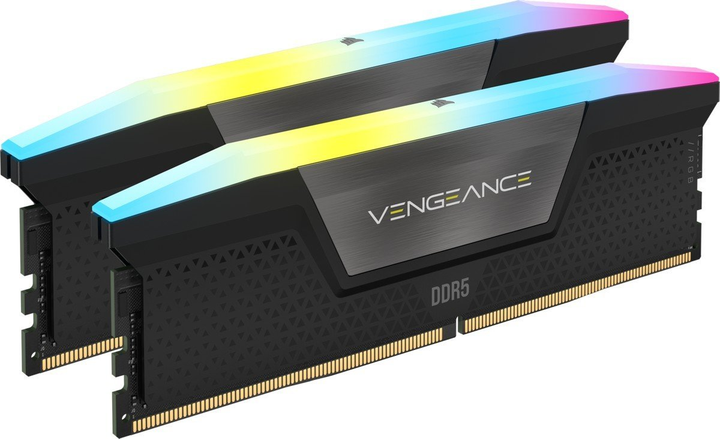 Оперативна пам'ять Corsair DDR5-6000 32768MB PC5-48000 (Kit of 2x16384) Vengeance RGB Black (CMH32GX5M2B6000C36) - зображення 2