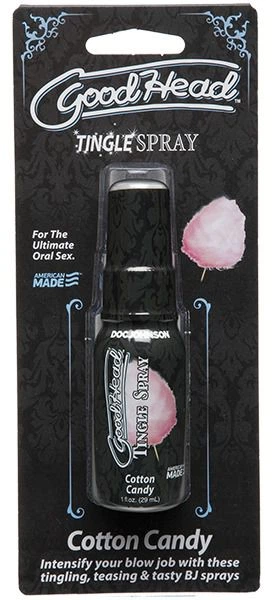 Оральный спрей с эффектом покалывания Doc Johnson GoodHead Tingle Spray вкус сладкая вата (21884000000055000) - изображение 7