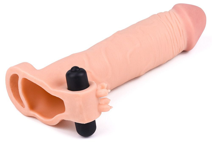 Насадка на пеніс з вібрацією Pleasure X-Tender Series Perfect for 5-6.5 inches Erect Penis колір тілесний (18911026000000000) - зображення 4