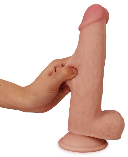 Фаллоимитатор Lovetoy Sliding Skin Dual Layer Dong 7.5 Inch (20548000000000000) - изображение 5