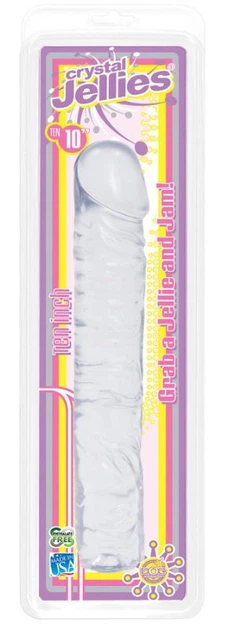 Фаллоимитатор Doc Johnson Crystal Jellies Classic 10 inch цвет прозрачный (08656041000000000) - изображение 10