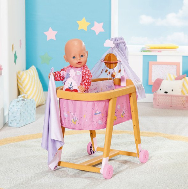 Kołyska łóżeczko dla lalek Baby born Zapf Creation 829981 (4001167829981) - obraz 11